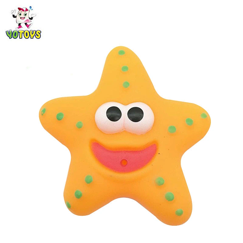 Baby Shower Toy Sea Animal Mini Starfish Shape Bath PVC Toy