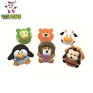 Animal dog toy eco friendly material shower time rubber toys for baby