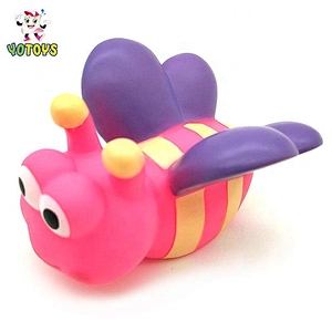 Mini lovely Gardening Baby Bath Toy butterfly vinyl toy manufacturers bee bath toys set for kids