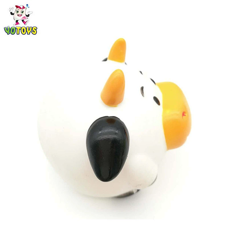 Promotion Custom Squabby Cute Cow Toy PVC China Dongguan Baby Shower Vinyl Toy
