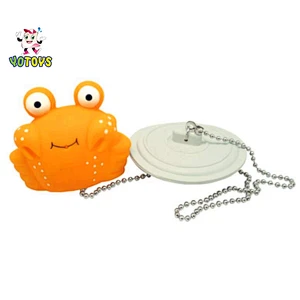 Customized Novelty Pink Octopus Shape Bath Plastic Drain Plug