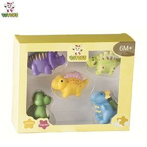 Hot Selling PVC Baby Animal Bath Toy Set Wholesale Rubber Toy for Kids