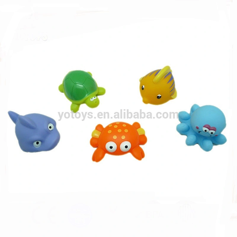 custom make soft rubber plastic bath toy animal