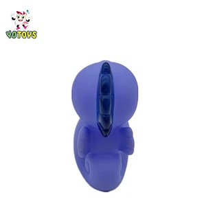 Mannifacture Funny blue small animal sea horse PVC vintage rubber kids toy
