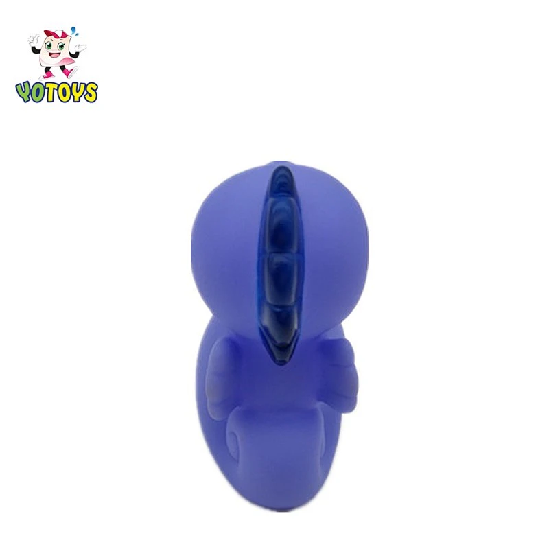 Mannifacture Funny blue small animal sea horse PVC vintage rubber kids toy