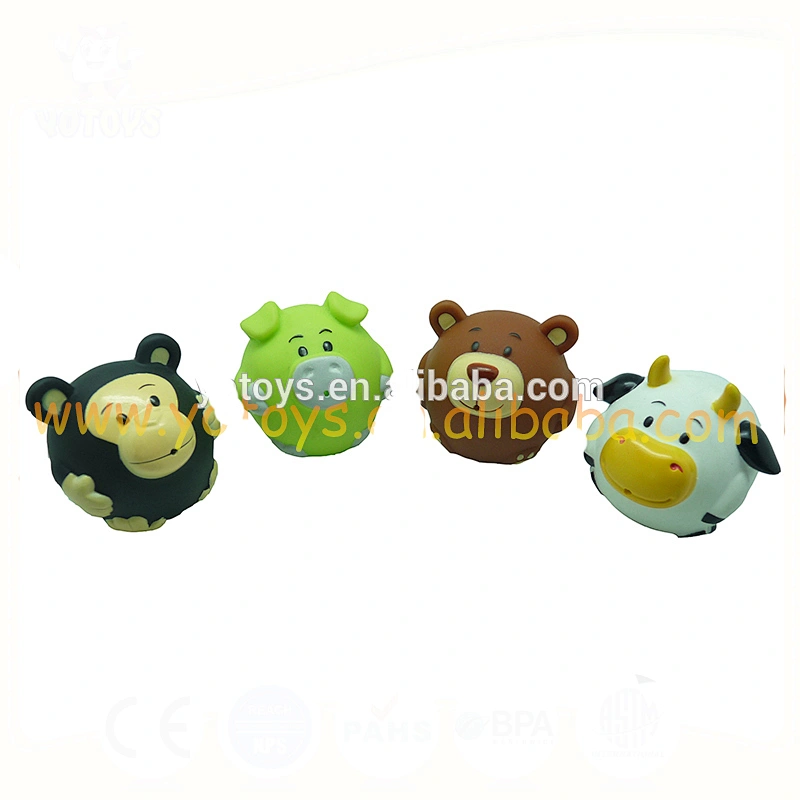 monkey bear pig cow round animal toys bath squirter