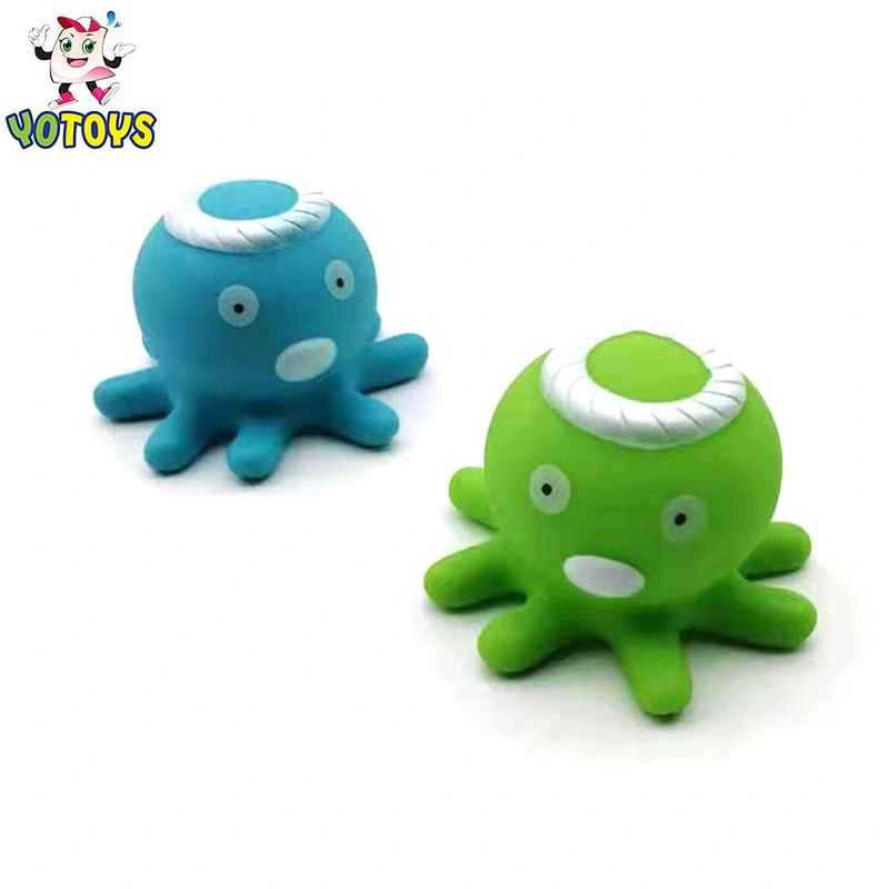 Funny Small soft Plastic baby bath Toy Octopus