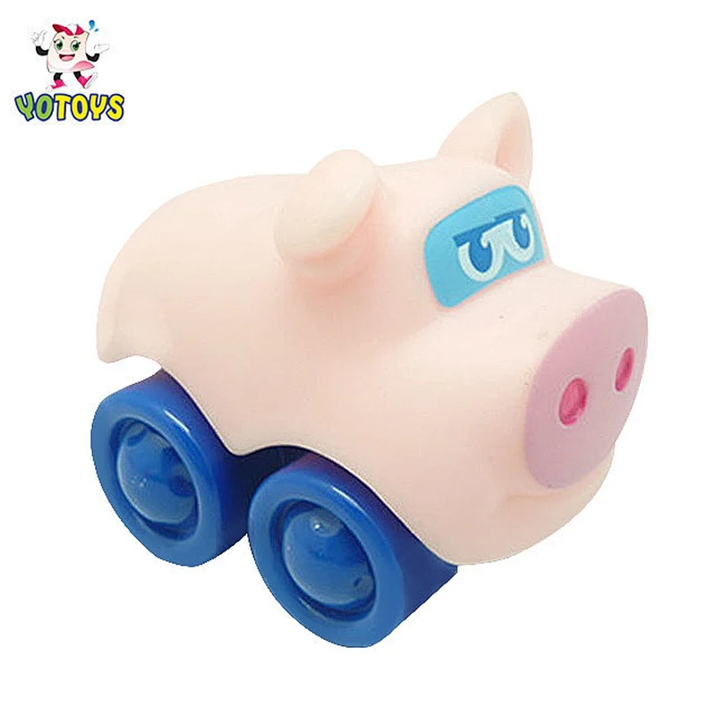 Kids toys car ride custom design plastic toy pvc animal children toys car for baby boys