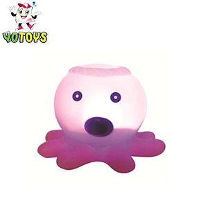 Eco-friendly Unique Design Animal Shape Light up toys led flashing Bath Toys for Kids