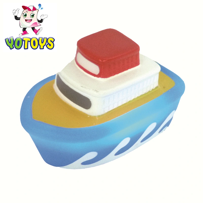 Wholesale Flashing Boat Set Squirter Bath Vinyl Both Floating Toy Flashing Toy