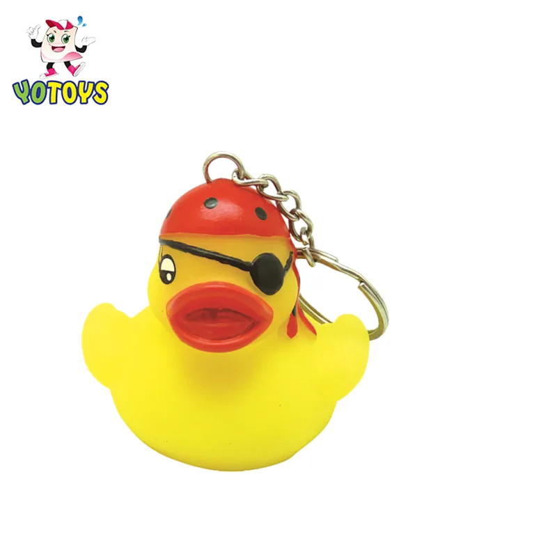 Cheap  Custom  high quality made Metal Keychain Gifts  Plastic Rubber Duck Kid toys