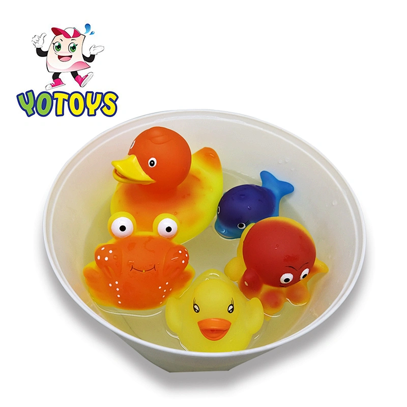 Fast selling Rubber OEM Sea Animal Changing Color Vinyl Toys for baby bathing play