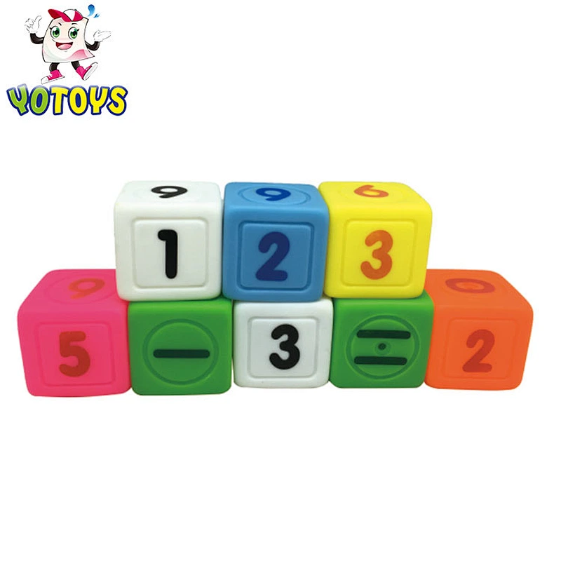 Educational Rubber Vinyl PVC building blocks for children gifts