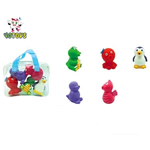 High Quality Clean Squeeze Mold-Free 5 Piece Bath Squirts Toys