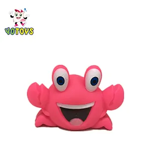 New design fun small animal red sea horse Spraying  Water rubber bath toy for baby