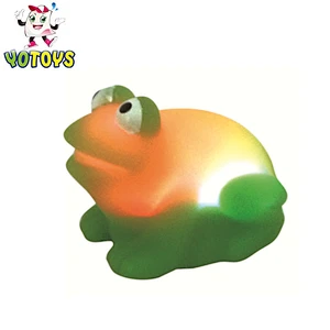 Waterproof LED flashing crab  sea animal pvc bath toys