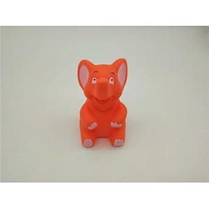 Squeaky Rubber Happy Baby Elephant Toy with Water Squirter
