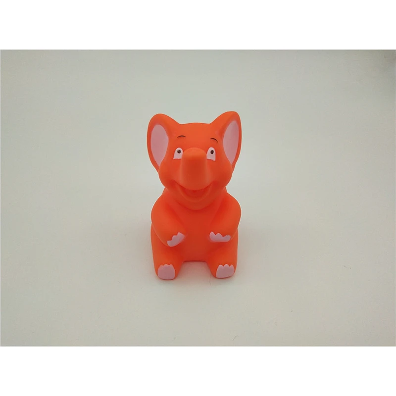 Squeaky Rubber Happy Baby Elephant Toy with Water Squirter