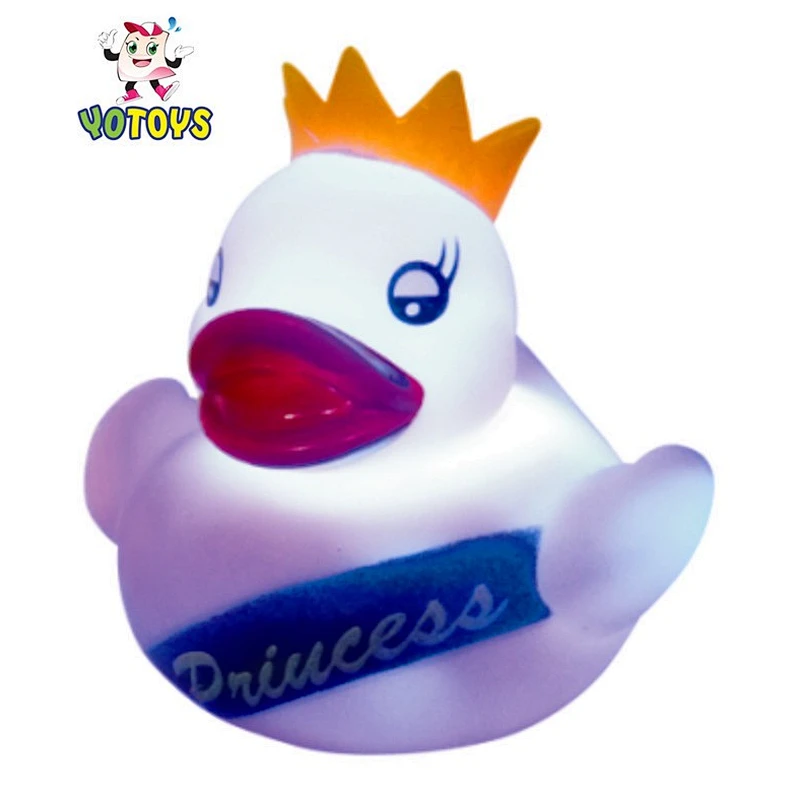 LED Rubber Frog Yellow Light up Toy for Bath Time