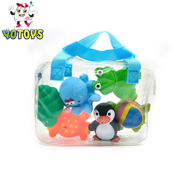 Lovely baby water cute 5 pack pvc toy fish