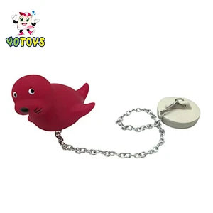 Customized Novelty Pink Octopus Shape Bath Plastic Drain Plug