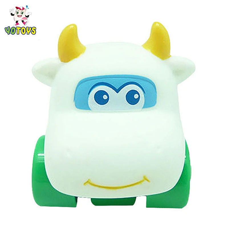 Made in China toy gift pvc plastic learning toys tiger pig children toys car for baby boys