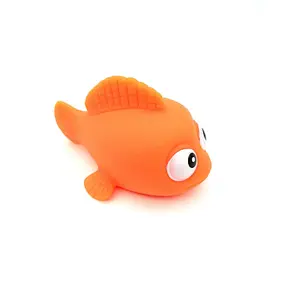 Hot Selling Mini Plastic Fish Water clown fish Toys,Baby Weighted Floating Rubber Sea Animal Toys