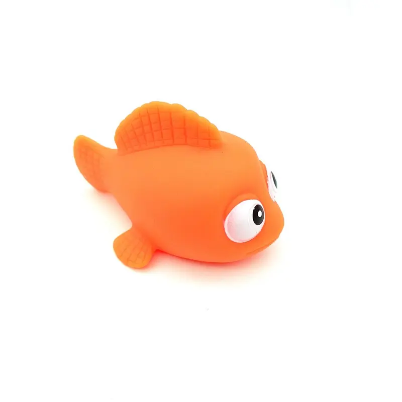 Hot Selling Mini Plastic Fish Water clown fish Toys,Baby Weighted Floating Rubber Sea Animal Toys
