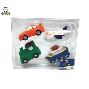 Water Spraying Vinyl Sea Animal Gift Ocean Bath Toy Set for Baby