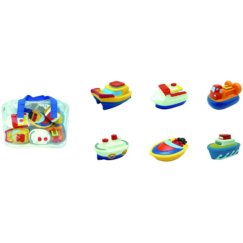 2018 mini yellow and blue ship Vinyl vehicle toys