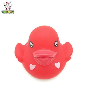 Promotion Colorful Floating And Squirting Bath Toy Plastic Duck for Baby