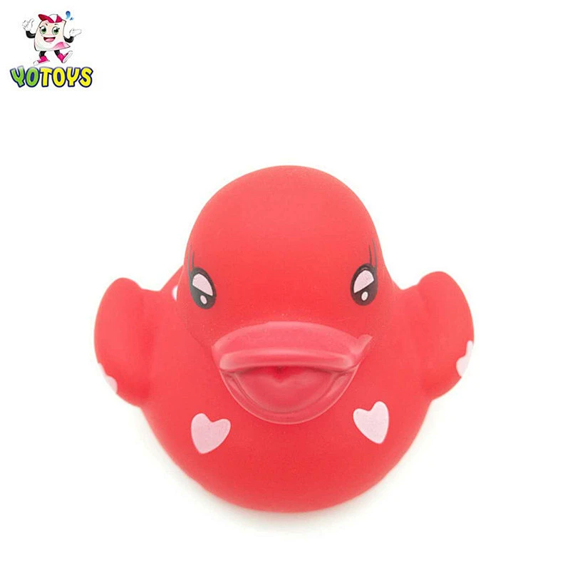 Promotion Colorful Floating And Squirting Bath Toy Plastic Duck for Baby