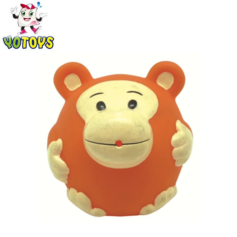 mini orange monkey bath bomb toy