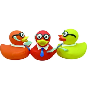 Wholesale Teacher Duck with Glasses Baby Bathing Toy