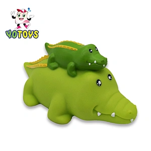 Custom Mother Baby Rubber Duck Turtle Crocodile Bath Toy Set Water Toys for Girls Toddler Children