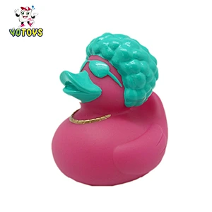 funny plastic Wind Up Swimming duck Bath baby toy