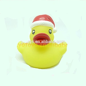 Custom make pvc plastic toy rubber christmas duck