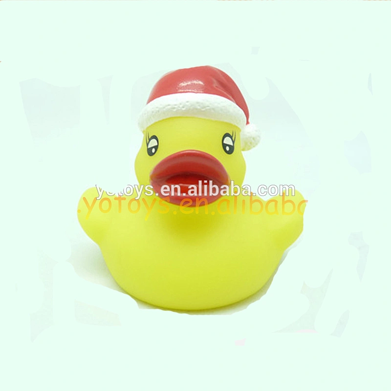 Custom make pvc plastic toy rubber christmas duck