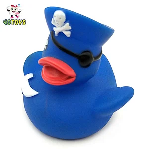 Baby Bath Toys Wholesale floating and squeaky blue rubber duck Kids Toy ducky for children