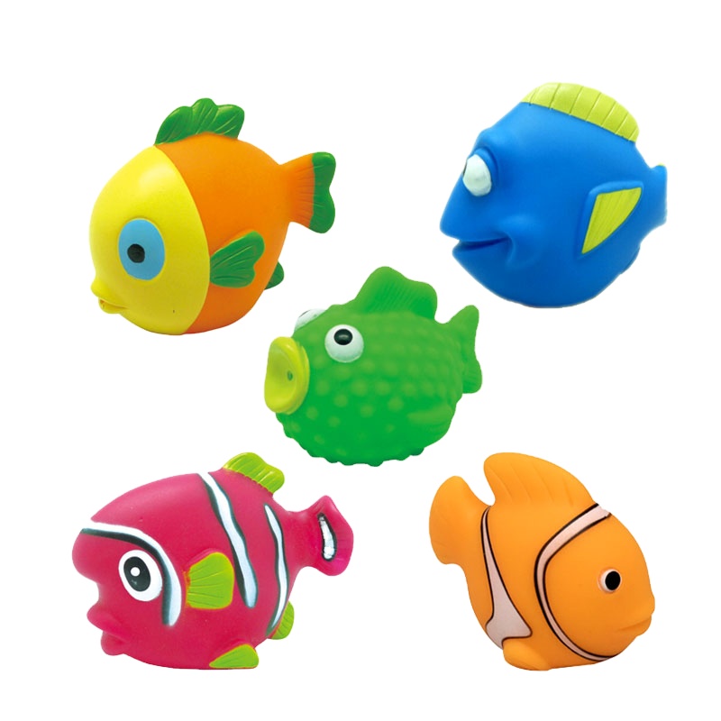 Brinquedos Wholesale Manufacturer China Pvc Sea Animal Fish Rubber Water Bath Toy for Child Toddler