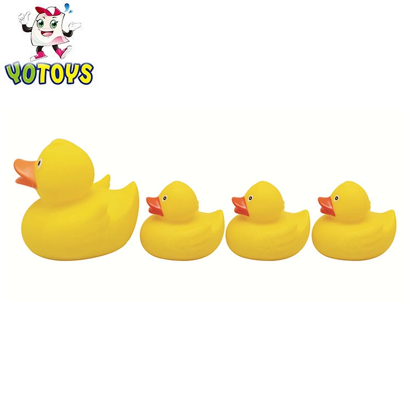 Rubber floating duck mother and son set toys for kids 2018