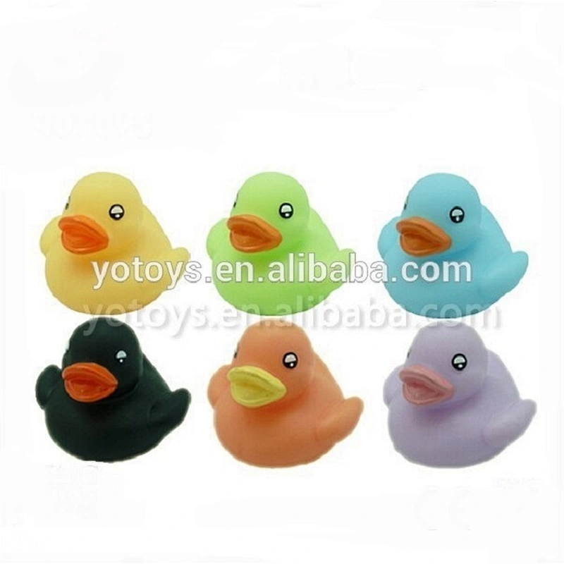 small pvc toy duck cute dotted colourful floating duck for toddlers