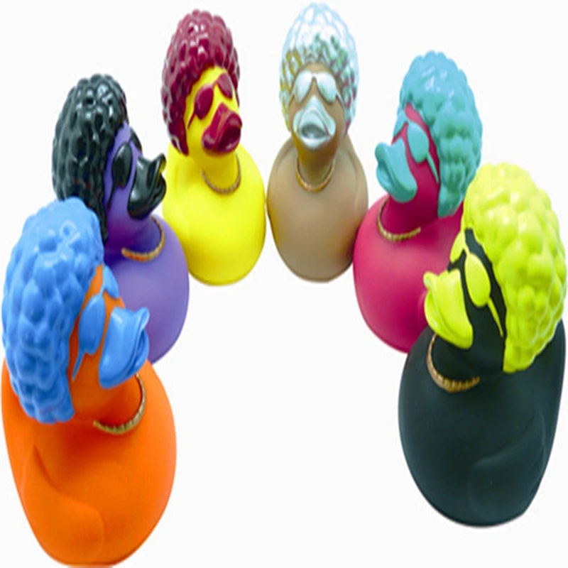 Colorful Funny Family Baby Bath DuckToys Set