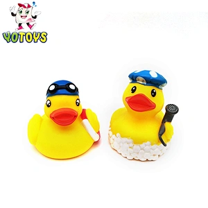 Eco-Friendly custom PVC rubber mini bath duck