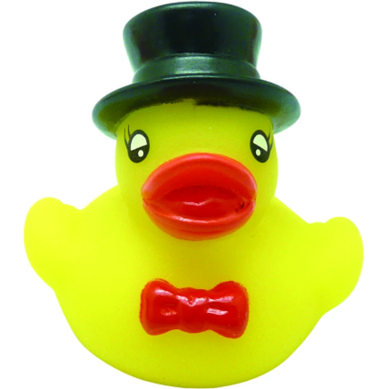 Christmas wedding rubber ducks,small cartoon figures duck toy for kids