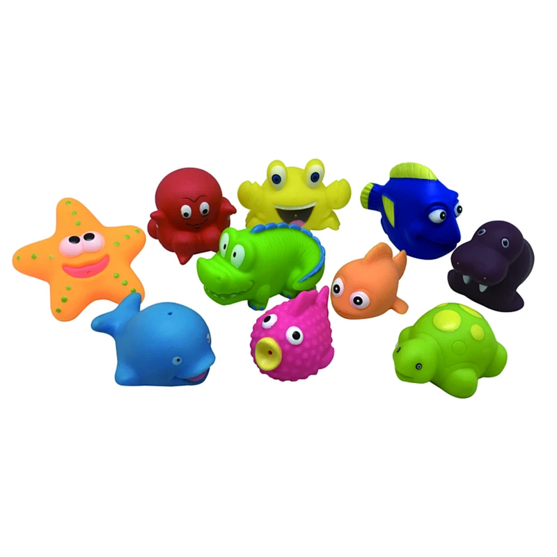 Baby shower water activated bath toys eco friendly toys shower