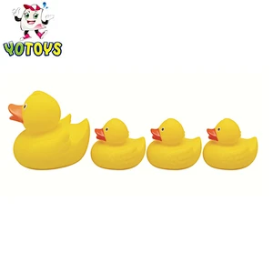 safe plastic rubber baby squeaky mom and baby Parent-child toy