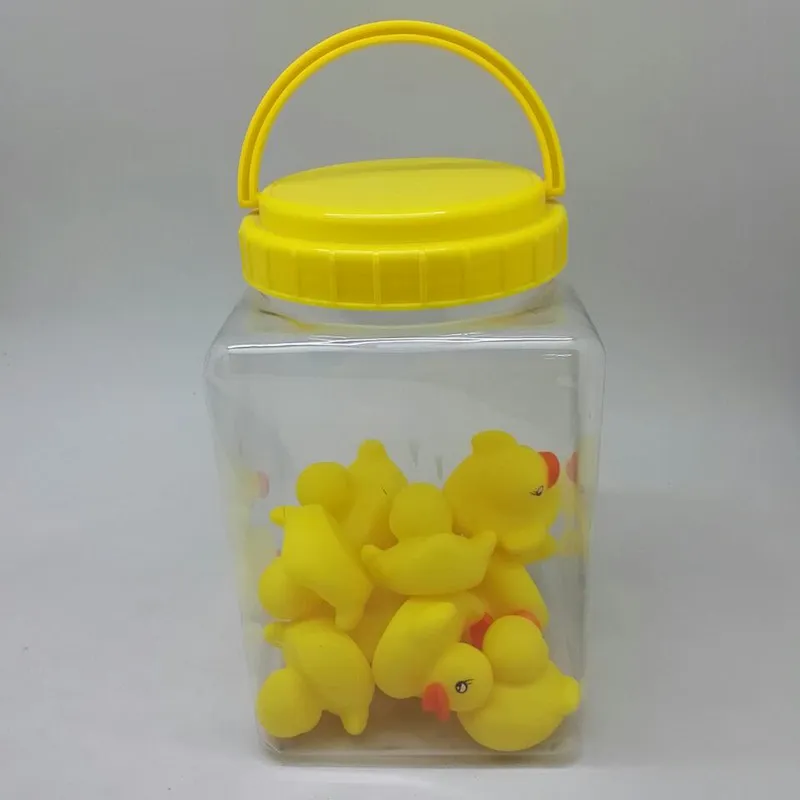 OEM yellow glitter rubber duck with sunglasses