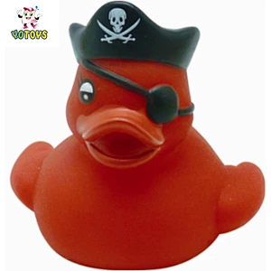 Floating Orange Engineer Duck Bath Baby Toys for Sale