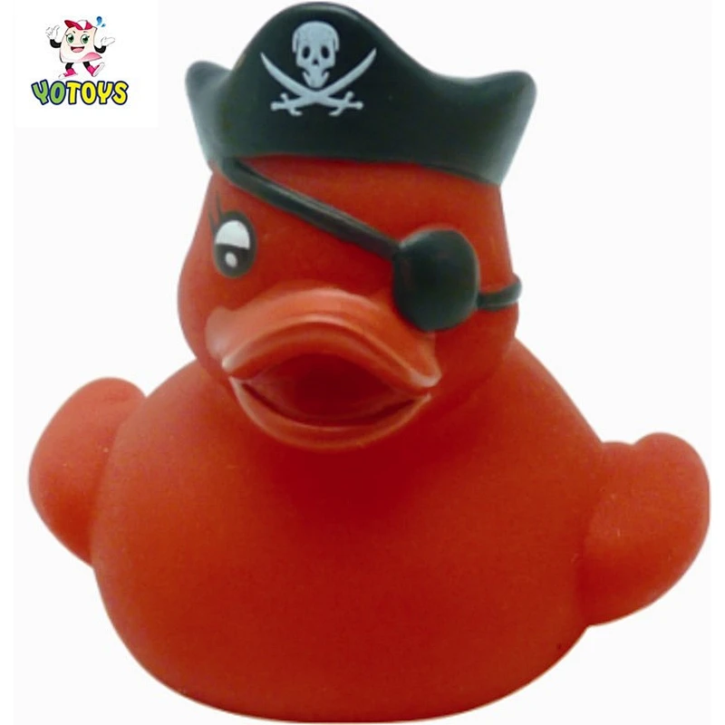 Floating Orange Engineer Duck Bath Baby Toys for Sale